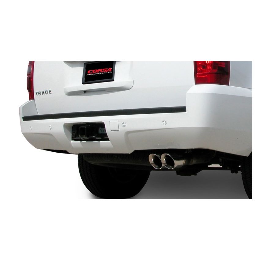 Corsa 07-08 Chevrolet Tahoe 5.3L V8 Polished Sport Cat-Back Exhaust