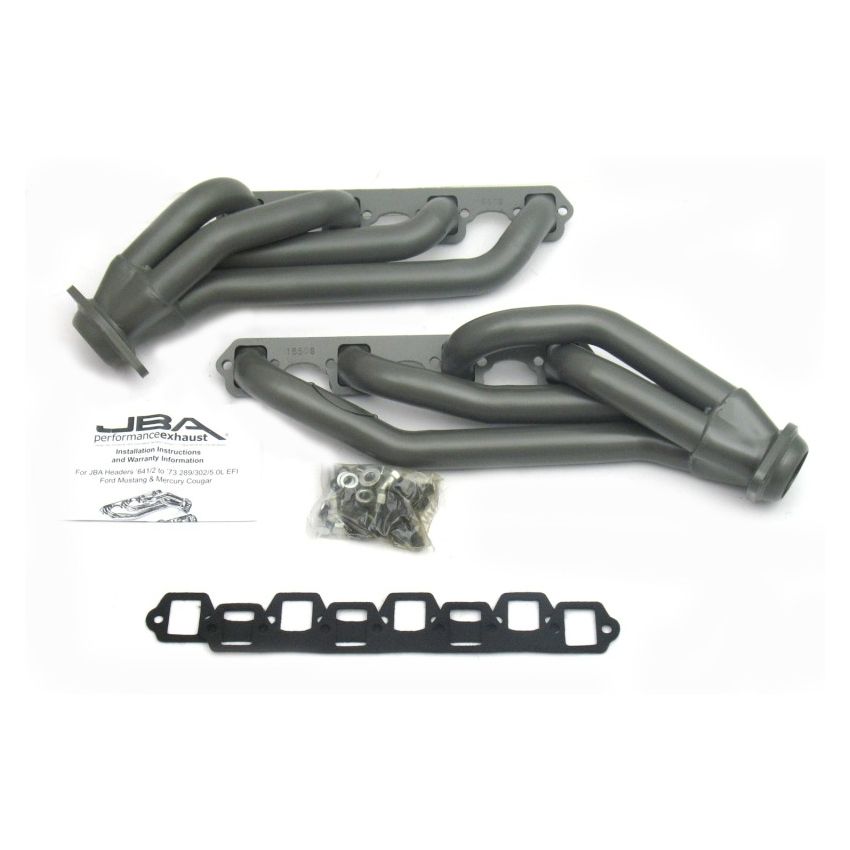 JBA 65-73 Ford Mustang 260-302 SBF 1-5/8in Primary Ti Ctd Mid Length Header