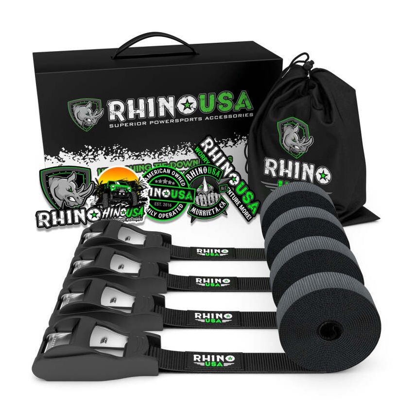 Rhino USA LASHING-STRAP-4PK Lashing Straps 1In X 12Ft - Set Of 4