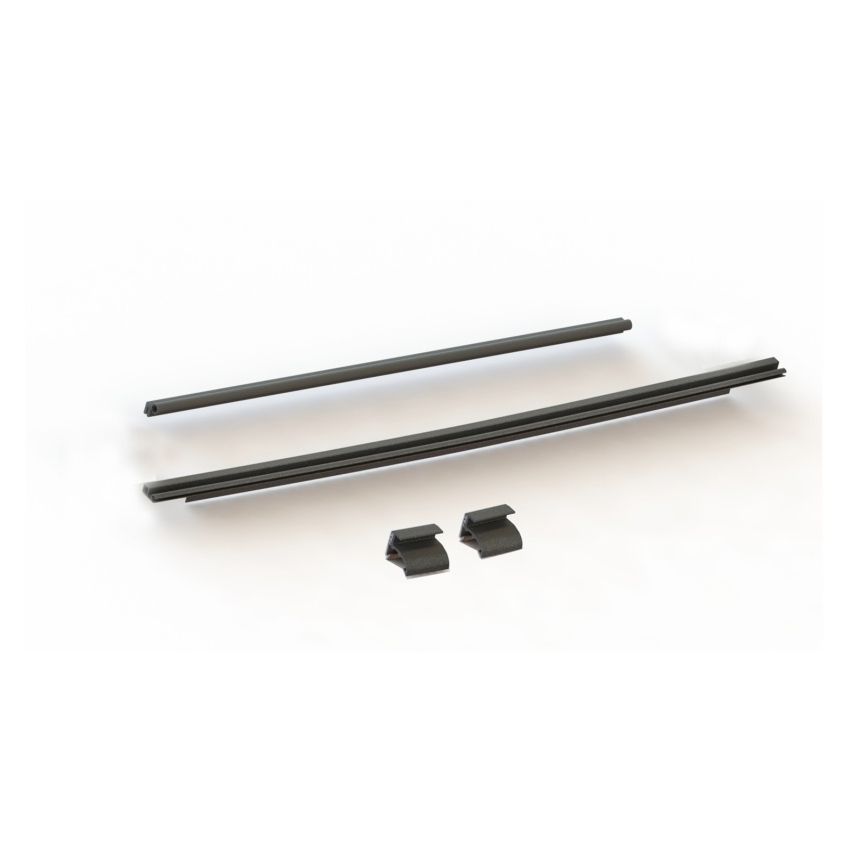 Rampage 2007-2018 Jeep Wrangler(JK) Tailgate Tonneau Bar Kit - Black