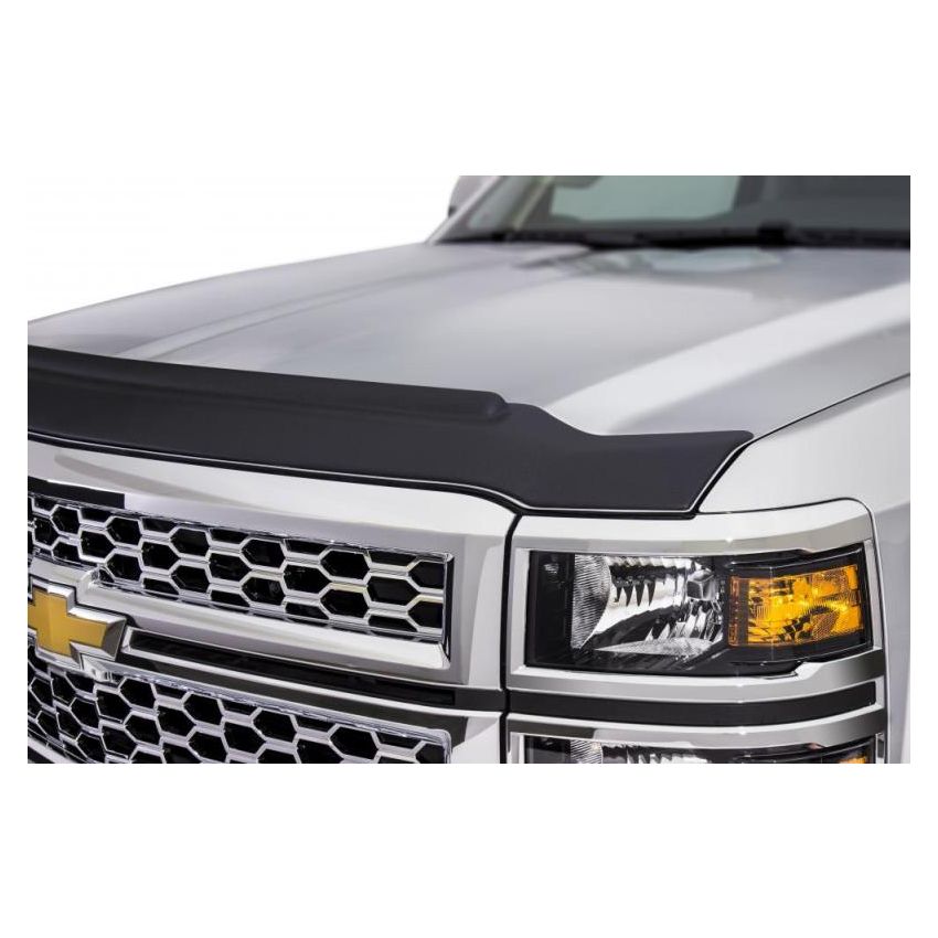 AVS 10-18 Dodge RAM 2500 Aeroskin II Textured Low Profile Hood Shield - Black