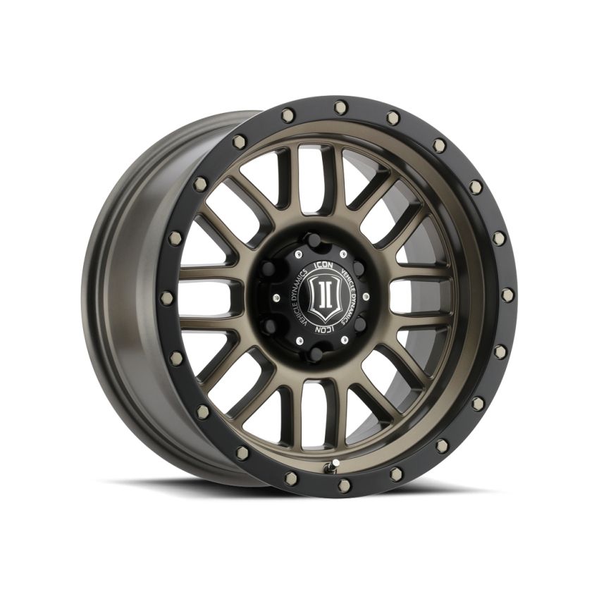 ICON 1217858347BR Alpha 17x8.5 6x5.5 0mm Offset 4.75in BS 106.1mm Bore Bronze Wheel
