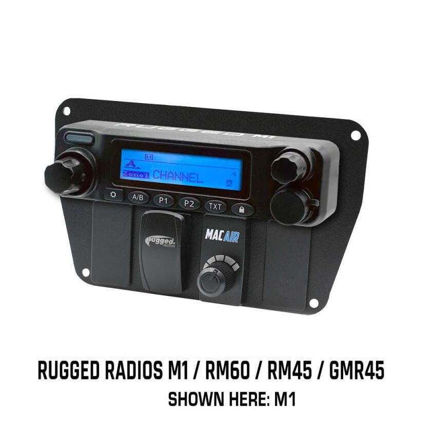 Rugged Radios MT-DMU-RM-RS Multi Mount Insert/Standalone Mount for M1 - GMR45 - RM60 - RM45 w/ Rocker Switches