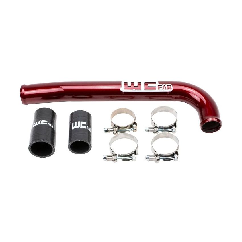Wehrli WCF100678-RED 03-09 Dodge 5.9L/6.7L Cummins (Non-Twin CP3) Upper Coolant Pipe - WCFab Red