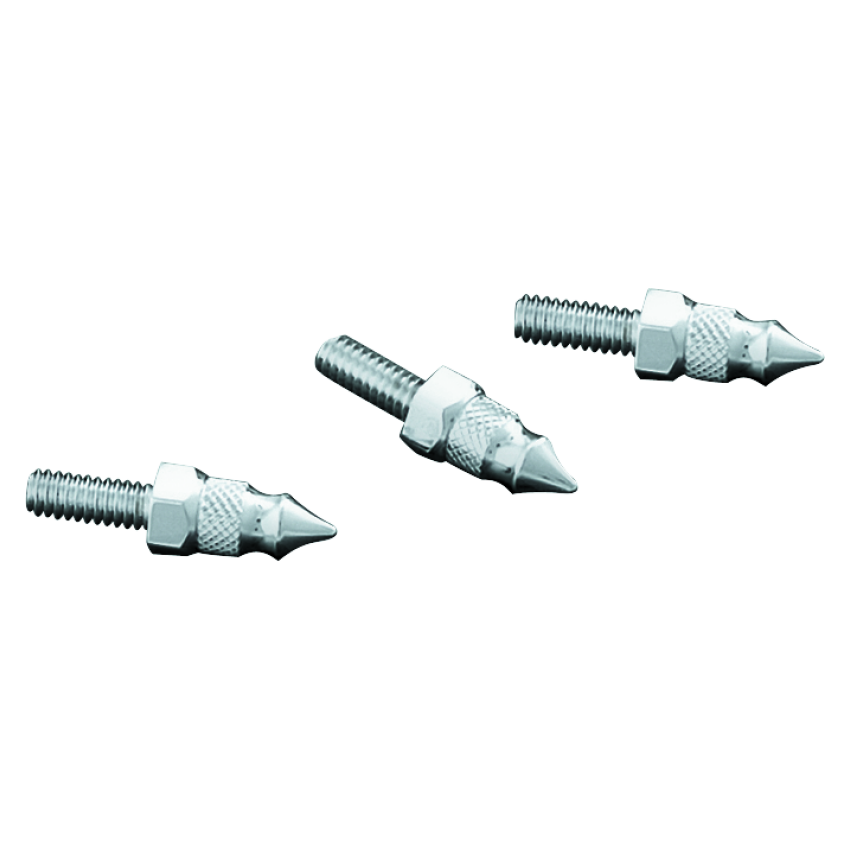 Kuryakyn 1369 Windshield Mount Spikes 1/4-20X5/8in 96-13 Touring Chrome