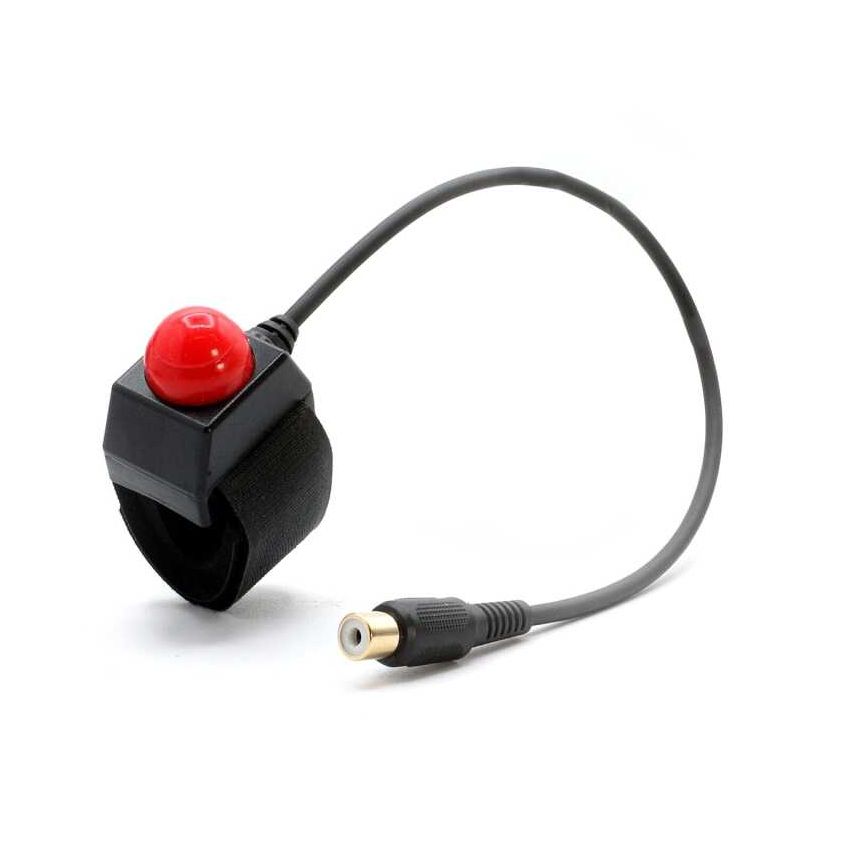 Rugged Radios PTT-MC-VM-RCA Motorcycle Push to Talk (PTT) Velcro Mount with RCA Connector