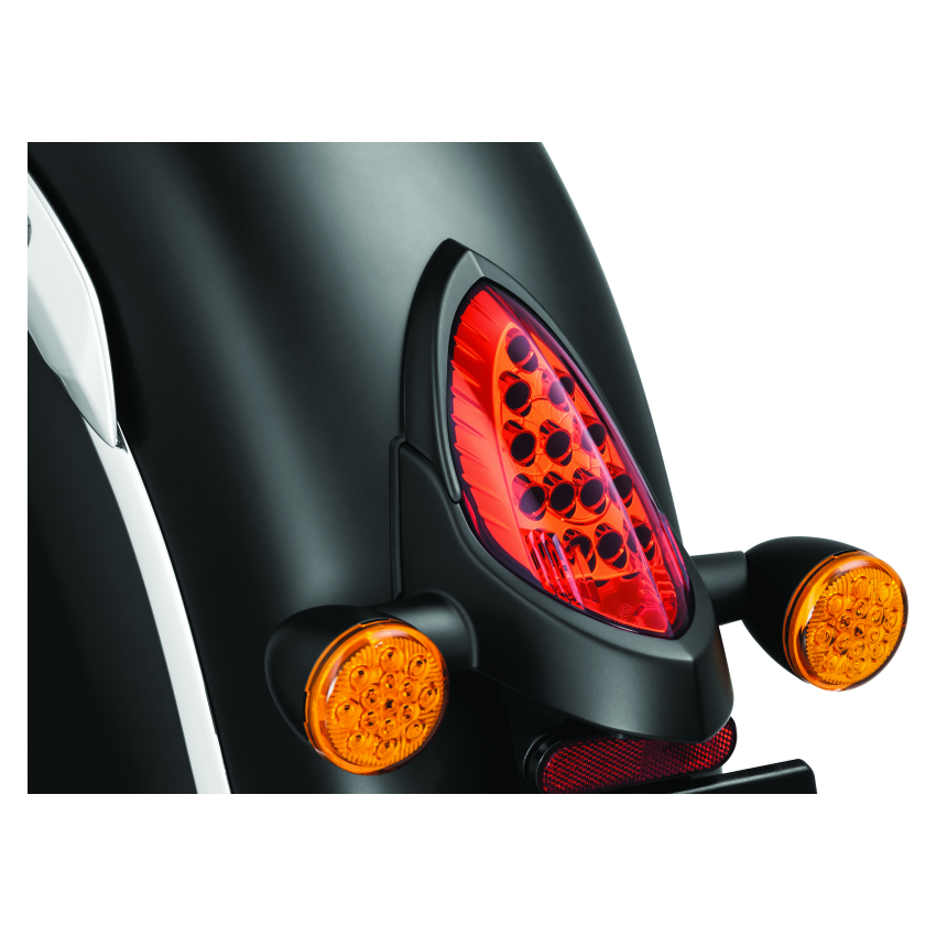 Kuryakyn 5623 Tail Light Top Trim Satin Black