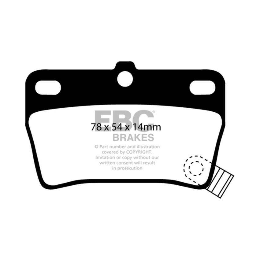 EBC 03-05 Toyota RAV 4 2.4 Ultimax2 Rear Brake Pads