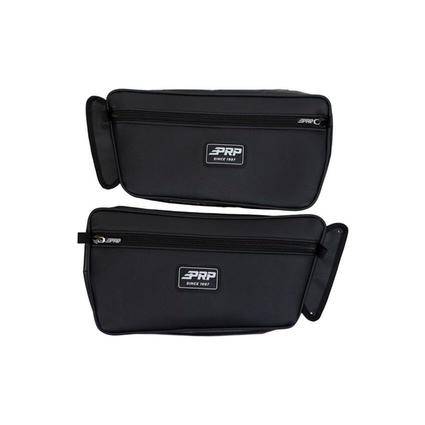 PRP Seats E105-210 PRP 2020+ Yamaha Wolverine RMAX Front Door Bags - Black (Pair)