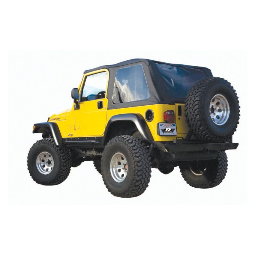 Rampage 1997-2006 Jeep Wrangler(TJ) Excludes LJ Unlimited Frameless Soft Top Kit - Black Diamond