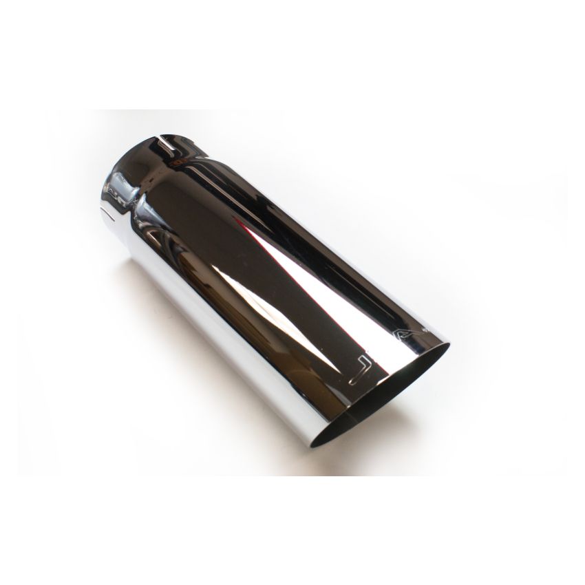 JBA 4in x 4.5in x 12in Angle Cut Chrome Plated Exhaust Tip