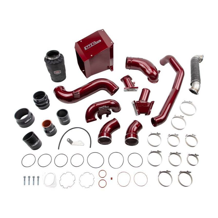 Wehrli WCF100504-RED 07.5-2010 Chevrolet 6.6L Duramax LMM Stage 3 High Flow Bundle Kit - WCFab Red