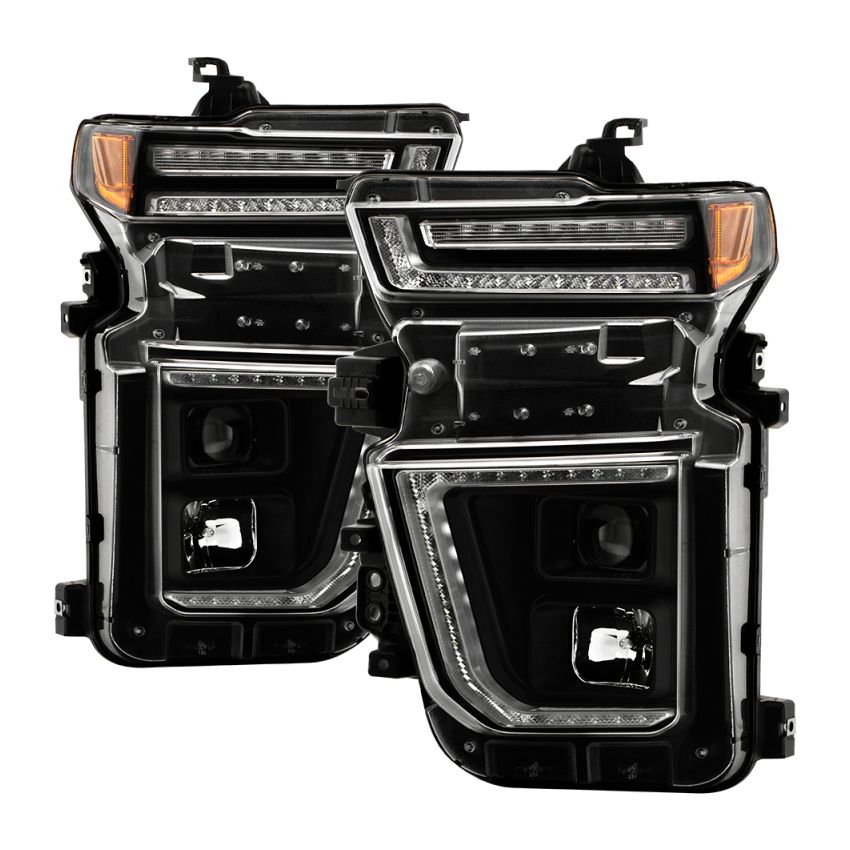 SPYDER 5088796 Projector Headlights - Sequential LED Turn Signal Lights - Black