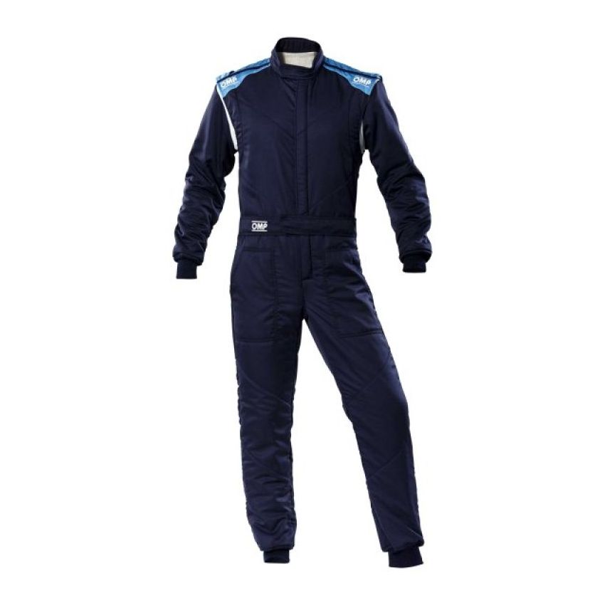 OMP First-S Overall Navy Blue/Cyan - Size 46 (Fia 8856-2018)