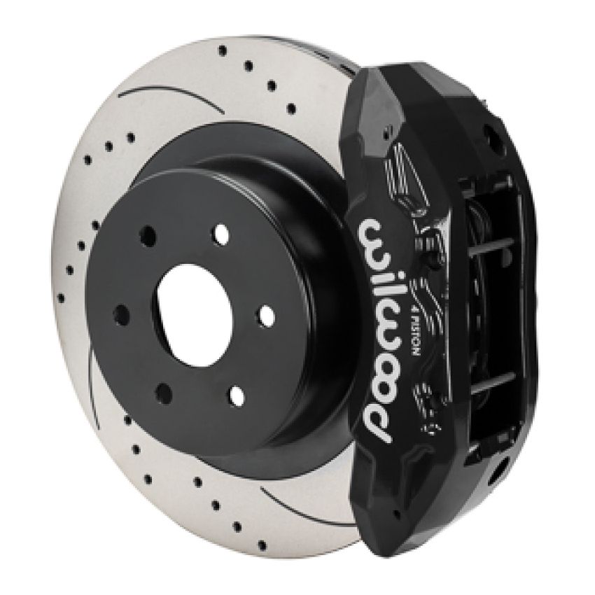 Wilwood 140-16861-D 99-18 Chevy Silverado/GMC Sierra 16x1.25 Drilled & Slotted Rotor TX4R 4 Piston Rear Brake Ki