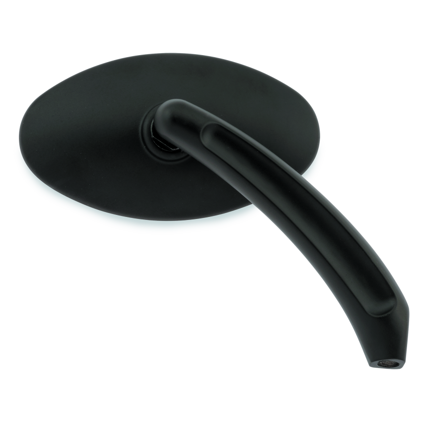 Bikers Choice 488748 65-Up Black Oval Mirrors Custom Pair