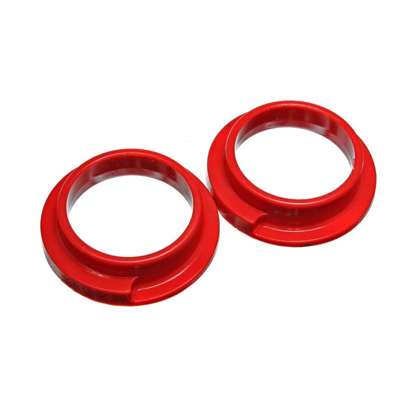 Energy Suspension Universal 3in ID 4 5/16in OD 1 1/8in H Red Coil Spring Isolators (2 per set)