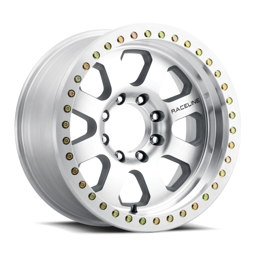 Raceline RT260M-79060-D-00 RT260M Avenger 17x9in / 6x139.7 BP / 0mm Offset / 107.95mm Bore - Machined Beadlock Wheel