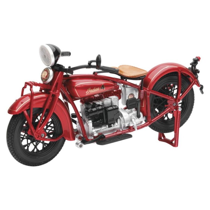 New Ray Toys 58223 1930 Indian 4 (Red)/ Scale - 1:12