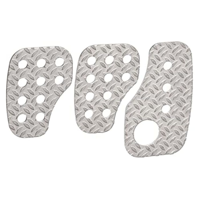 OMP RACING, INC. OMPOA0-1050 3 Pedal Set Knurled Aluminium