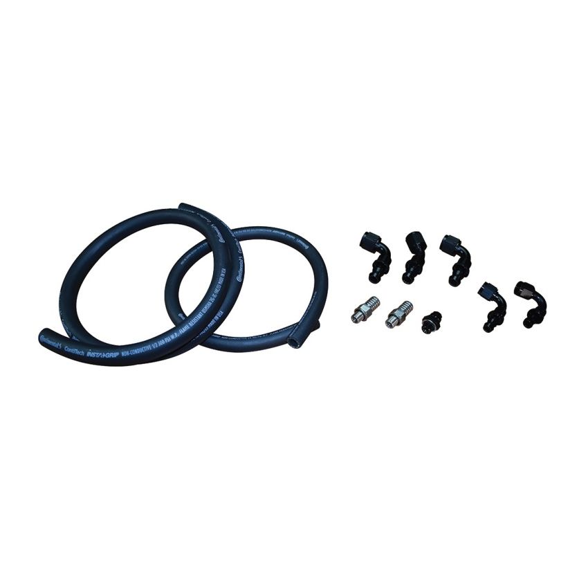 Fleece Performance 07.5-09 6.7L Cummins Fuel Distribution Block Hose and Fitting Kit