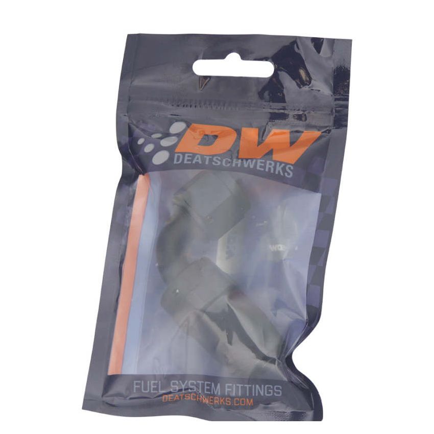 DeatschWerks 6AN Female Swivel 90-Degree Hose End CPE - Anodized Matte Black