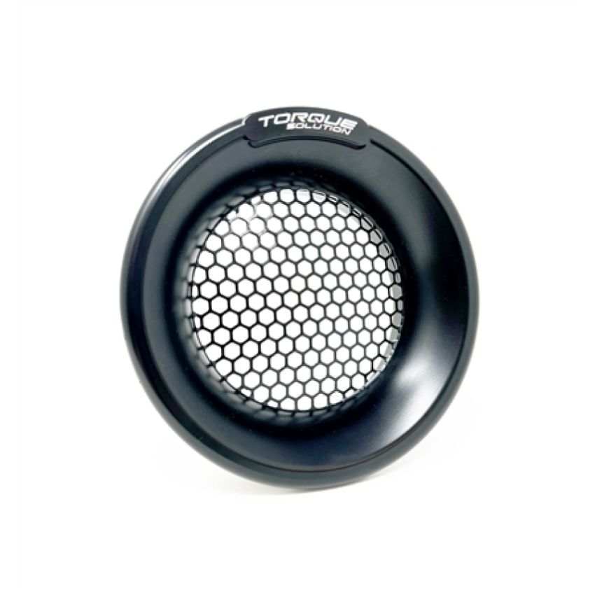 Torque Solution Billet Turbo Velocity Stack Shield For 4in Inlet - Black
