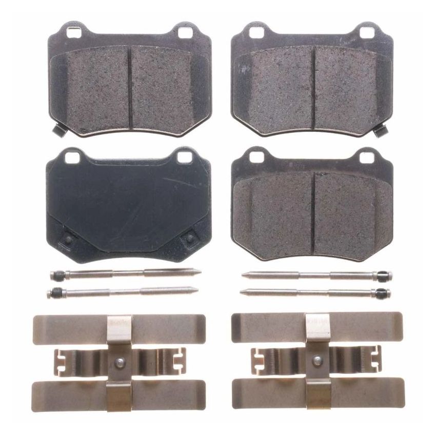 PowerStop 17-2118 PowerStop - Z17 Low-Dust Ceramic Brake Pads with Hardware