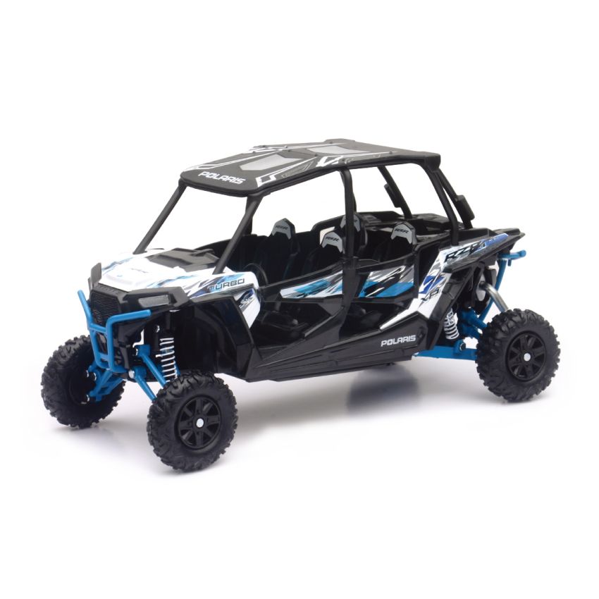 New Ray Toys 57843B Polaris RZR XP4 Turbo EPS (Matte White Lightning)/ Scale - 1:18