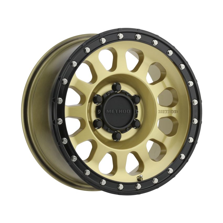 Method Wheels MR31578560100 Method MR315 17x8.5 0mm Offset 6x5.5 106.25mm CB Gold/Black Street Loc Wheel