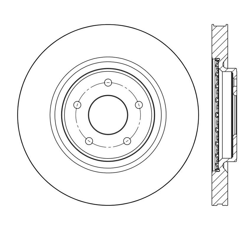 CENTRIC PARTS 120.42117 Centric Premium Brake Rotor