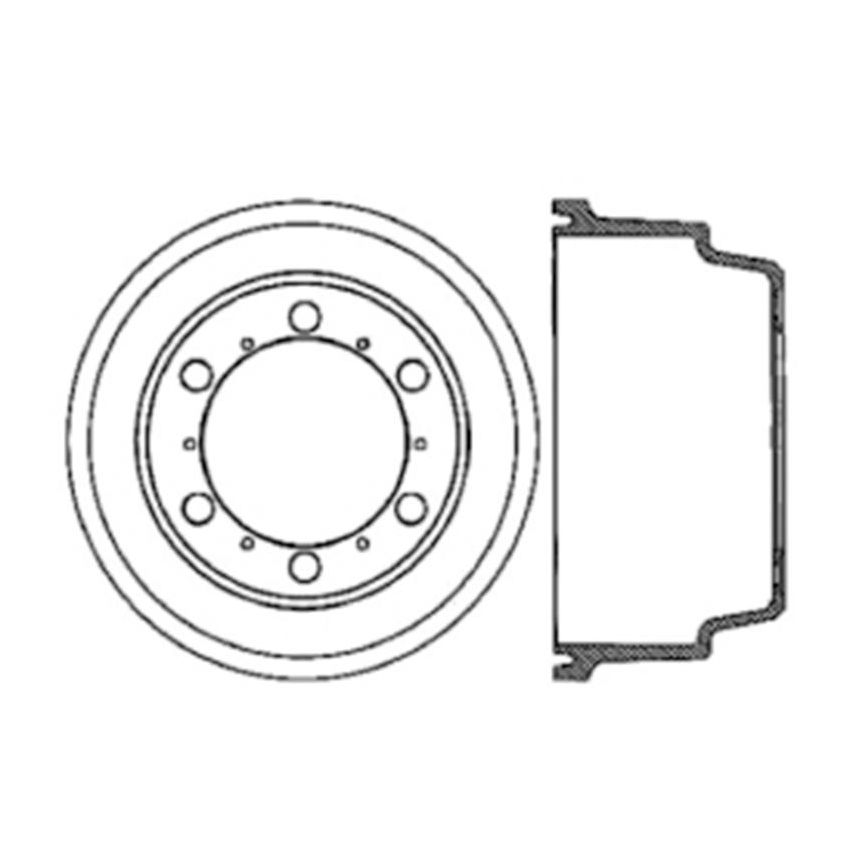 CENTRIC PARTS 122.75002 Centric Premium Brake Drum