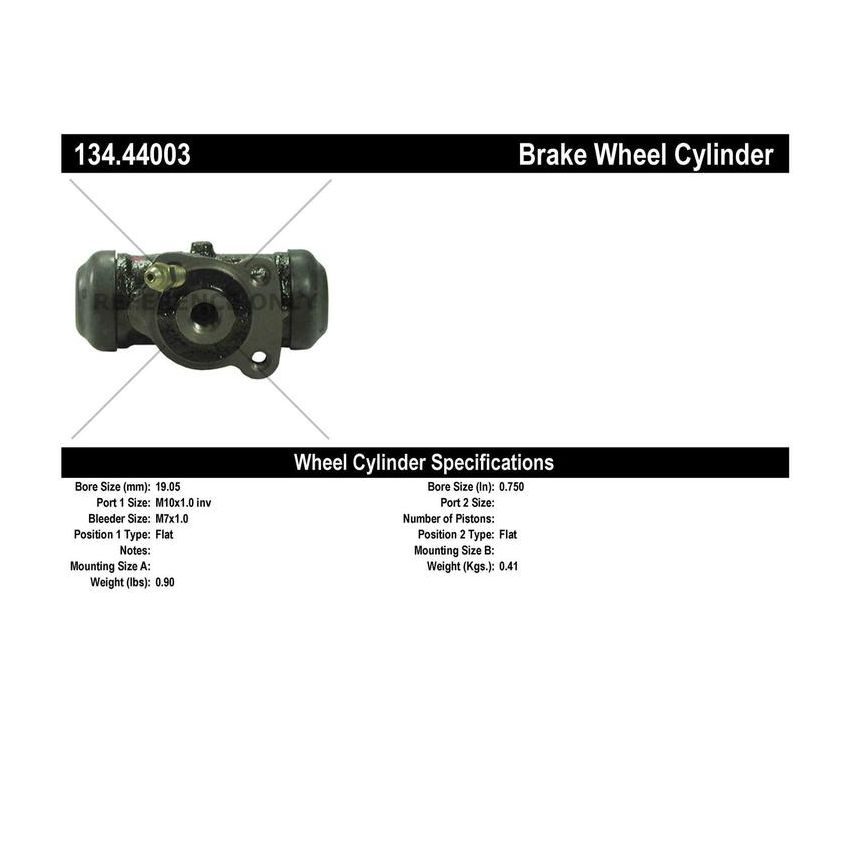 CENTRIC PARTS 134.44003 Centric Premium Wheel Cylinder