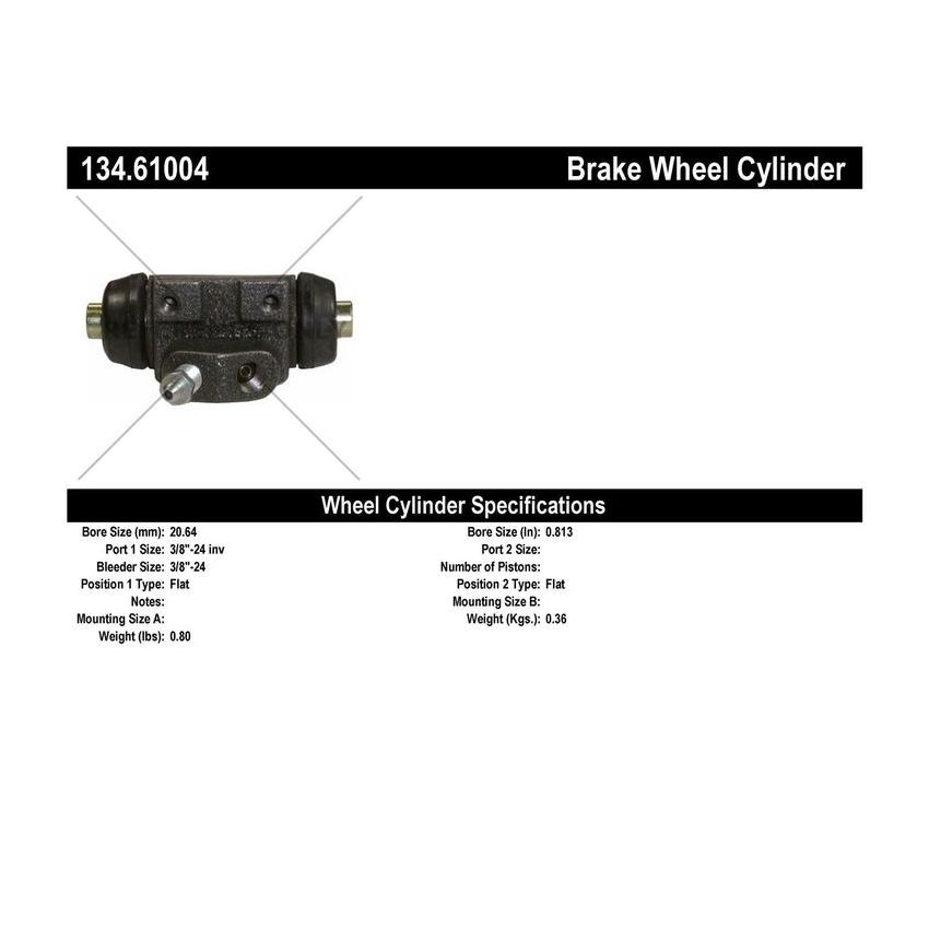 CENTRIC PARTS 134.61004 Centric Premium Wheel Cylinder