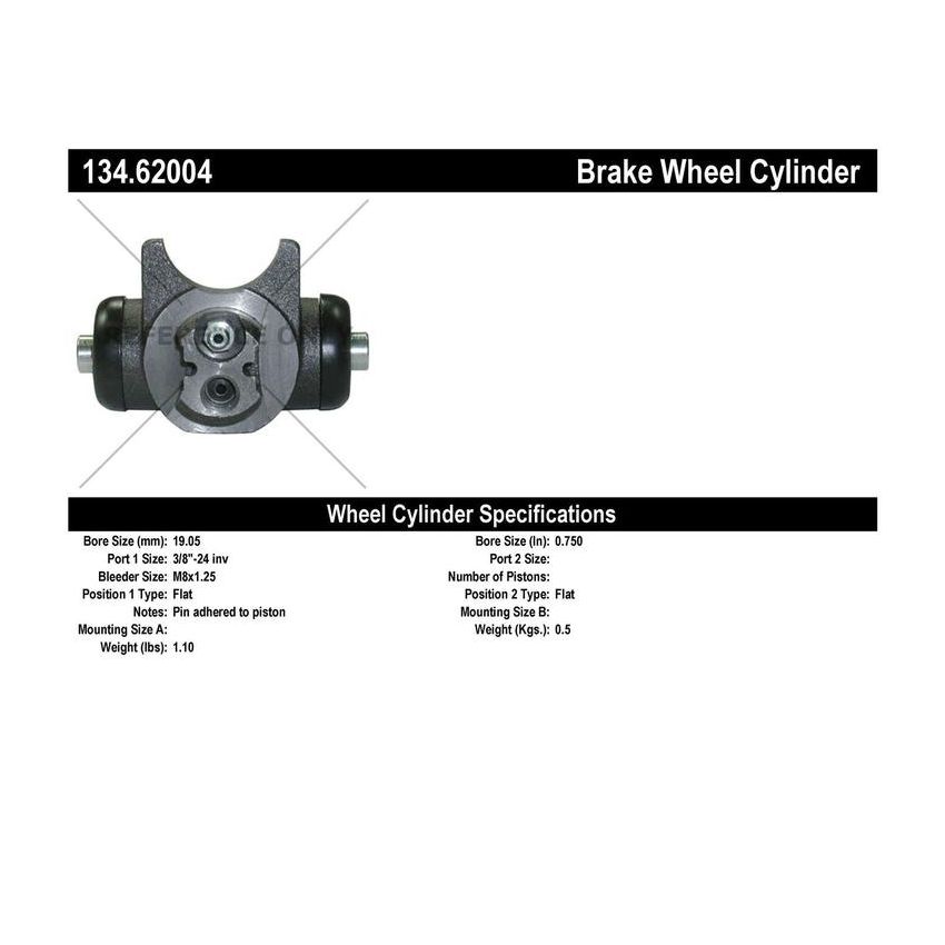 CENTRIC PARTS 134.62004 Centric Premium Wheel Cylinder