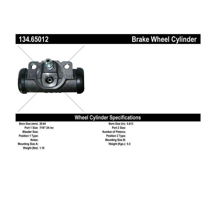 CENTRIC PARTS 134.65012 Centric Premium Wheel Cylinder