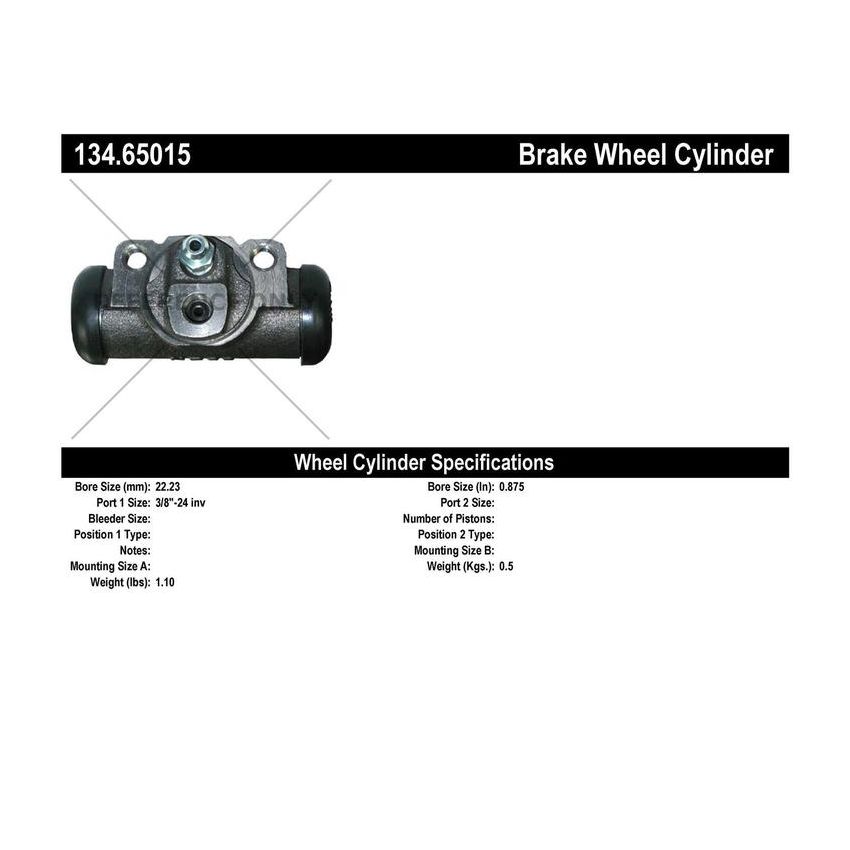 CENTRIC PARTS 134.65015 Centric Premium Wheel Cylinder
