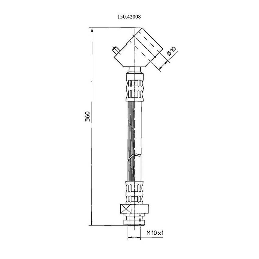 CENTRIC PARTS 150.42008 Centric Brake Hose