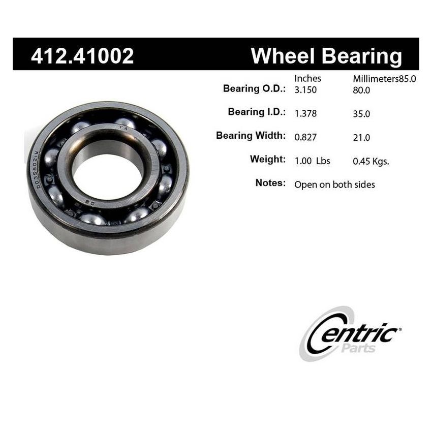 CENTRIC PARTS 412.41002 Centric Premium Double Row Wheel Bearing