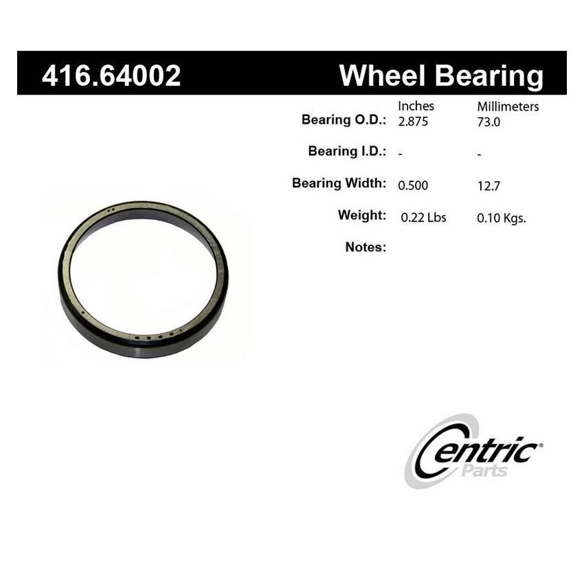 CENTRIC PARTS 416.64002E C-Tek Standard Bearing Race