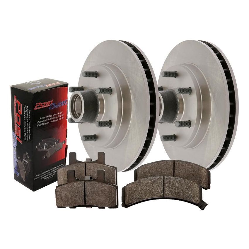 CENTRIC PARTS 907.44112 Posi Quiet Brake Pads with C-TEK Brake Rotors