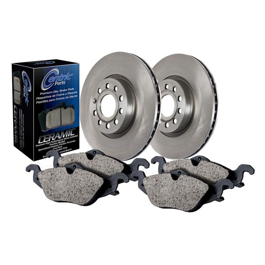 CENTRIC PARTS 908.44112 Centric Select Pack Single Axle Front Brake Kit