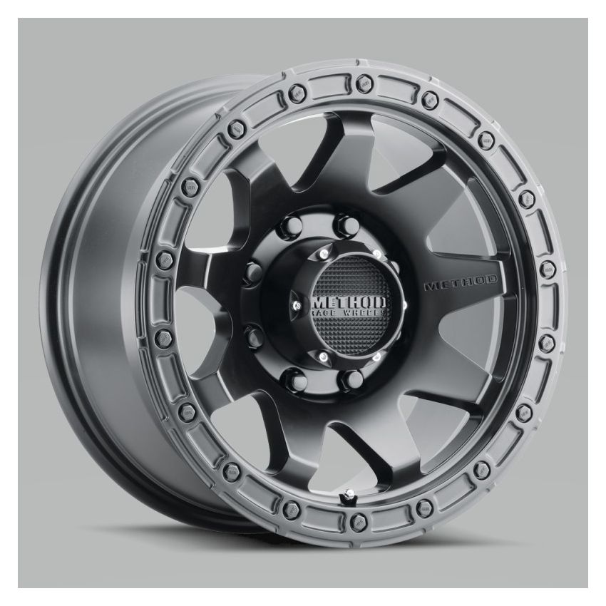 Method MR317 18x9 +18mm Offset 8x6.5 130.81mm CB Matte Black Wheel