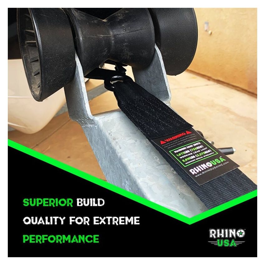 Rhino USA RNO-WNCH-STRP 2In X 20Ft Boat Winch Strap With Hook