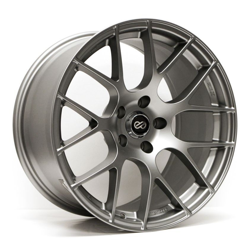 Enkei 467-895-6515GM Raijin 18x9.5 15mm Offset 5x114.3 Bolt Pattern 72.6 Bore Titanium Gray Wheel *Min Qty 40*