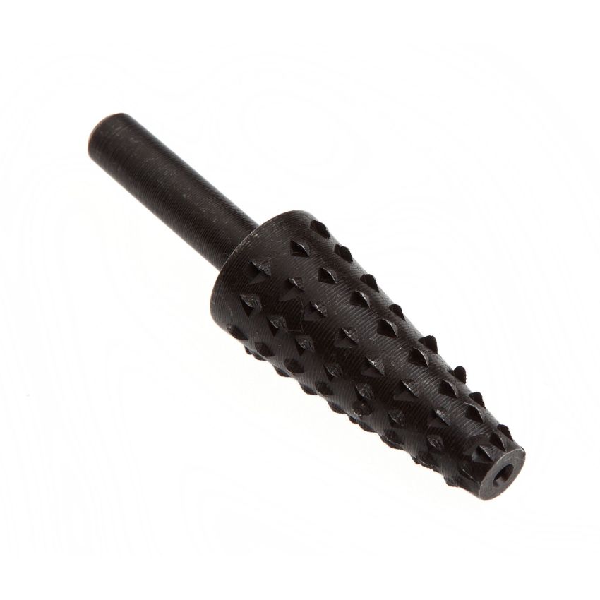 Forney 60068 Mounted Rasp, Conical Shaped with 1/4-Inch Shank, 1-3/8-Inch-by-5/8-Inch