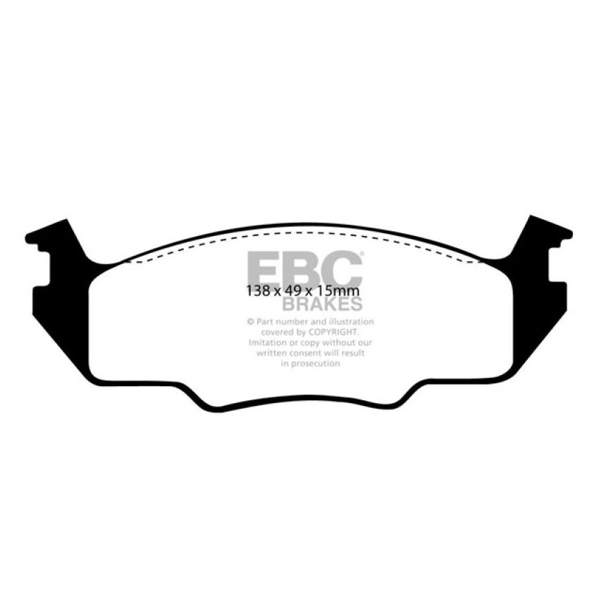 EBC UD158 80-84 Volkswagen Golf 1.6 Ultimax2 Front Brake Pads