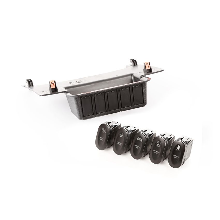 Rugged Ridge Etched Lower 5 Switch Panel Kit 11-18 JK