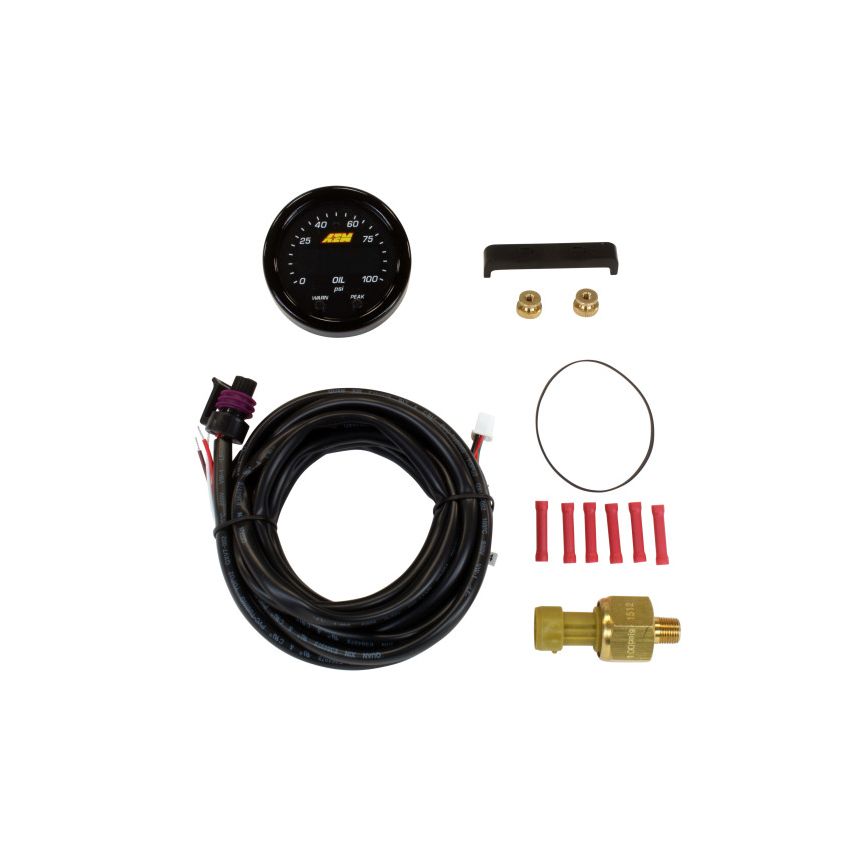 AEM X-Series Pressure 0-100psi Gauge Kit