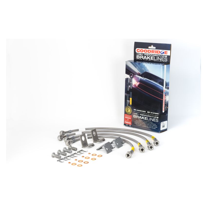 Goodridge 12291 06-13 Chevrolet Corvette Z06/ZR1/Grand Sport Stainless Steel Brake Line Kit